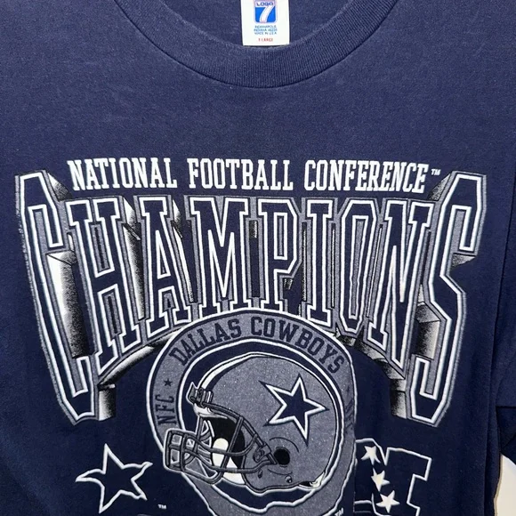 1992 Dallas Cowboys Champions Navy T-Shirt - Picture 2 of 3